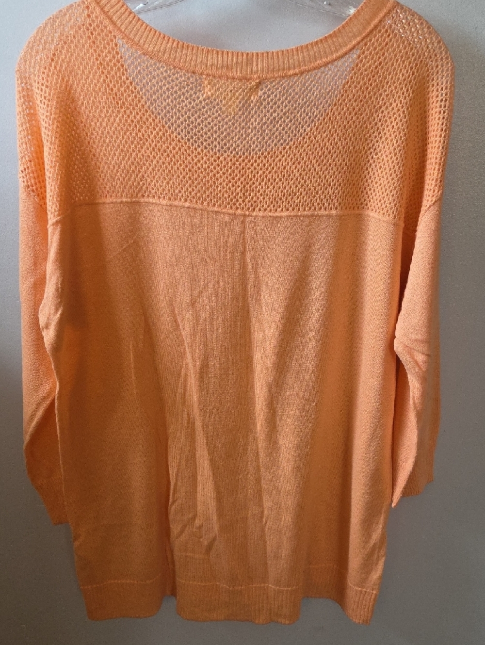 if it were me Peach Open-Knit Sweater - Picture 4 of 4